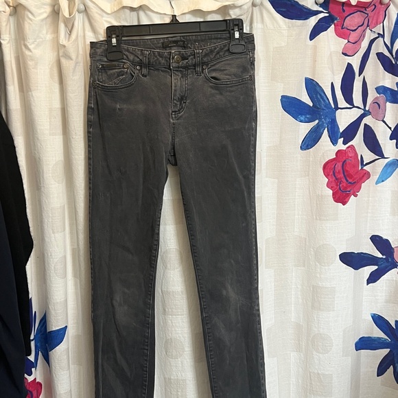 5/$25 PrAna Jeans Womens Sz 4 Gray Denim Skinny Stretch Pants sz 4/27 - Picture 2 of 10